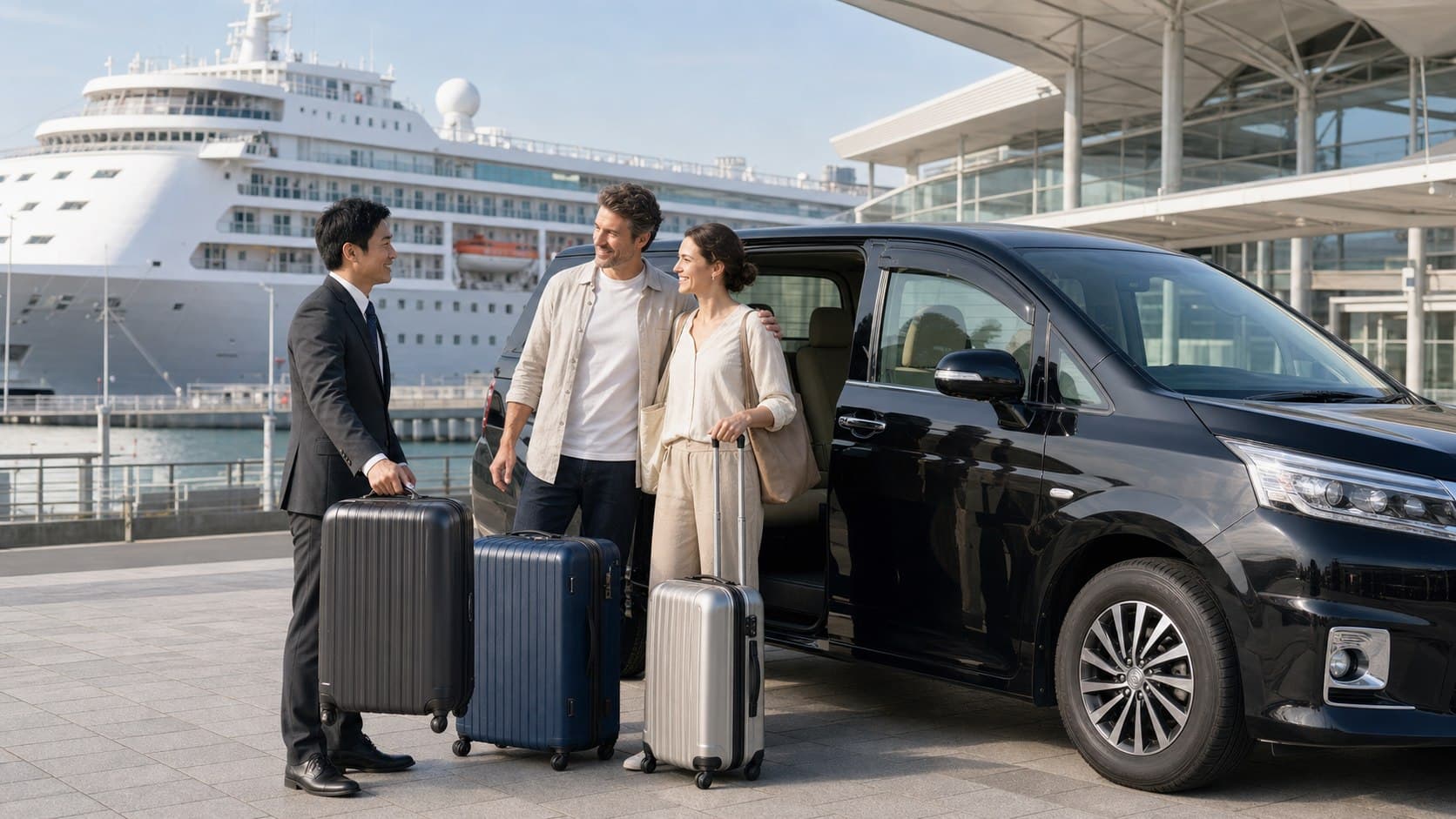 Traslado a la Terminal Internacional de Cruceros de Tokio en coche privado